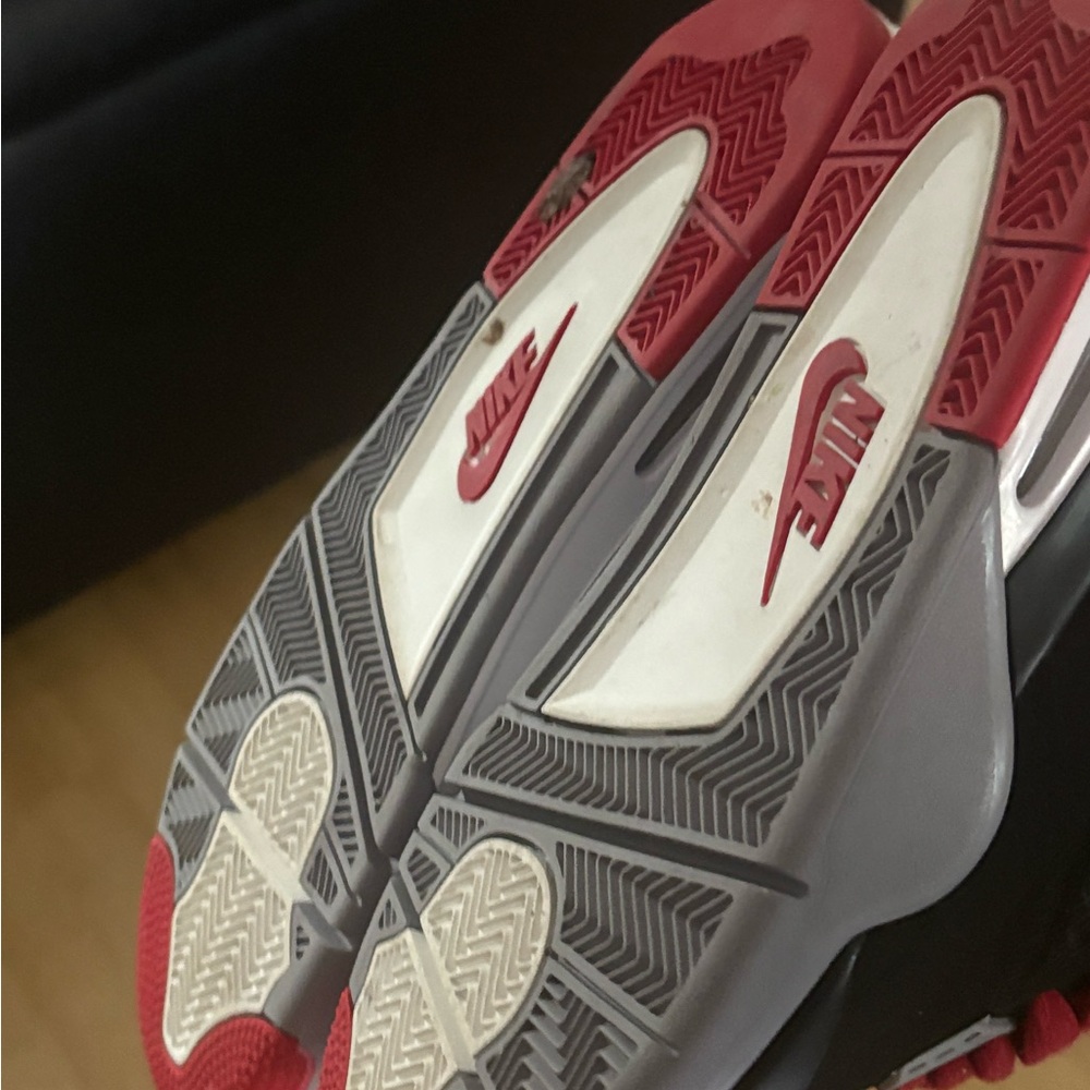 Nike Red and Gray Athletic Shoes